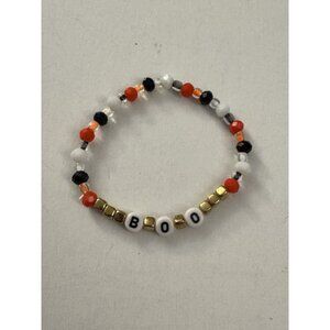 Cute Boo Halloween Beaded Bracelet LX6